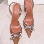 Bowknot Slingback High heels