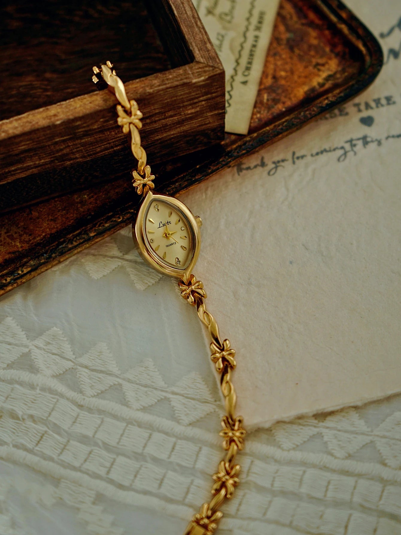 Retro Gold Small Dial Women's Watch