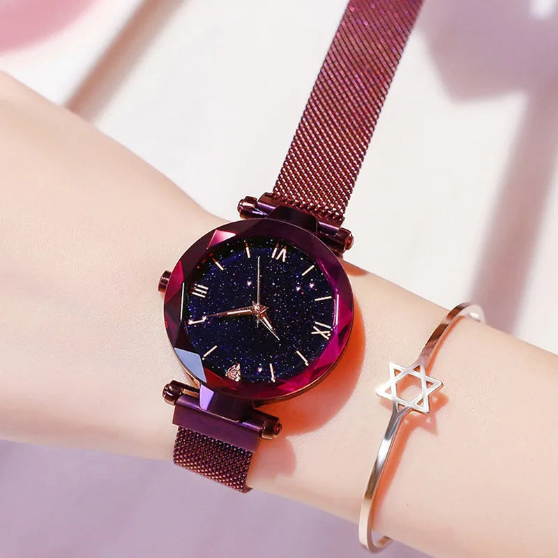Belt Diamond Quartz Watch Women