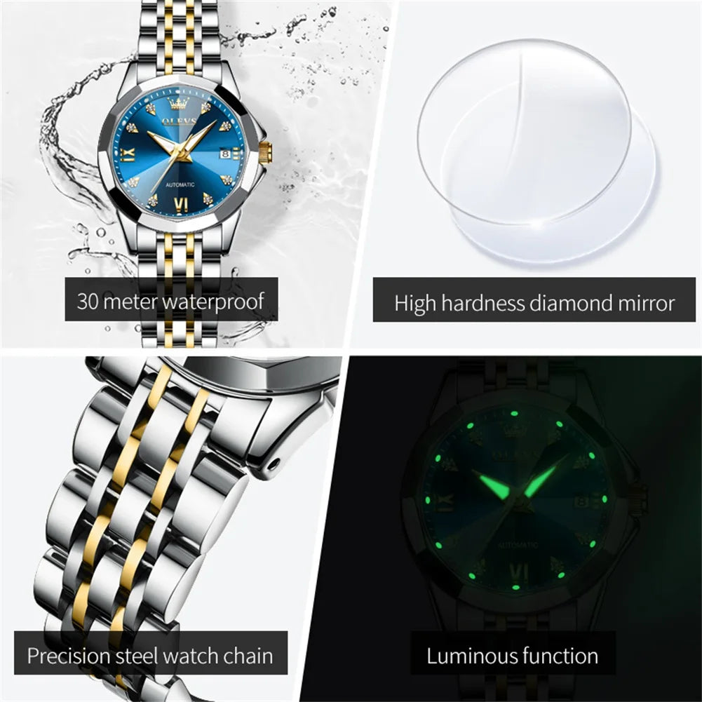 Waterproof Luminous Necklace Watch Set