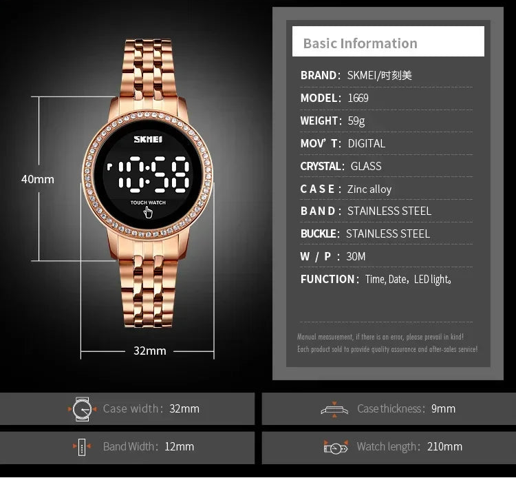 Diamond Waterproof Ladies Wristwatches