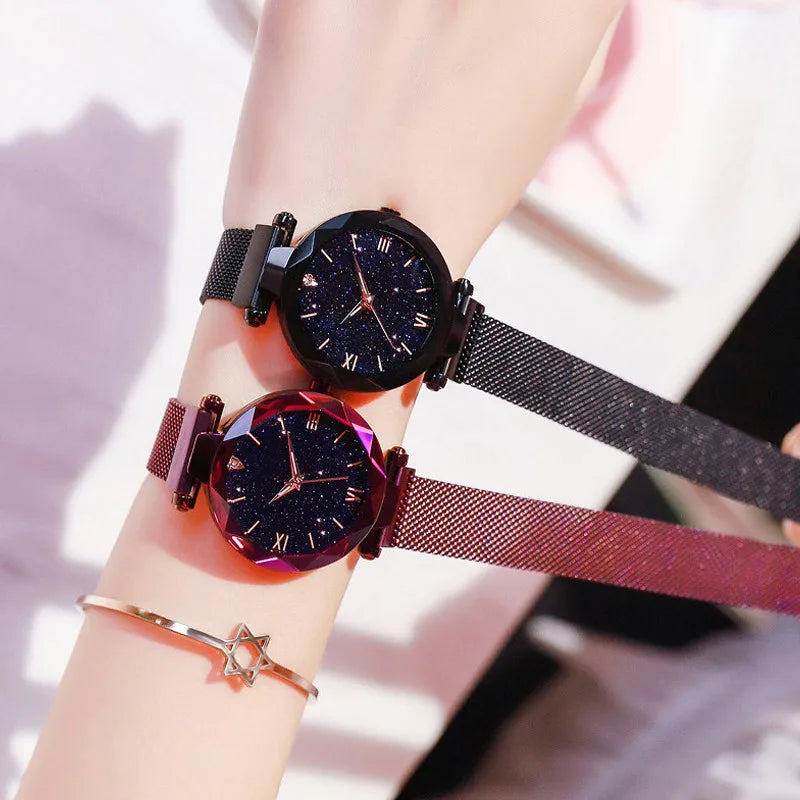 Belt Diamond Quartz Watch Women