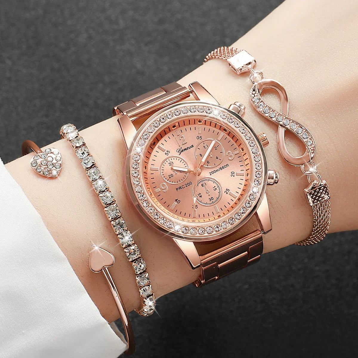 Luxury Steel Band Ladies Quartz Watch