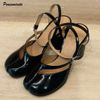 Slingbacks Female Thick High heels