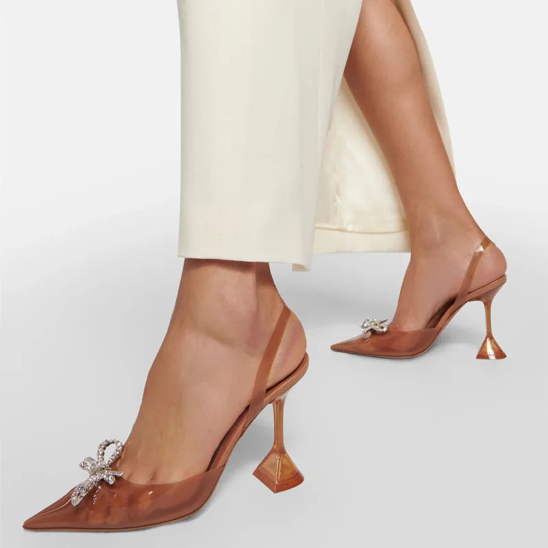 Bowknot Slingback High heels