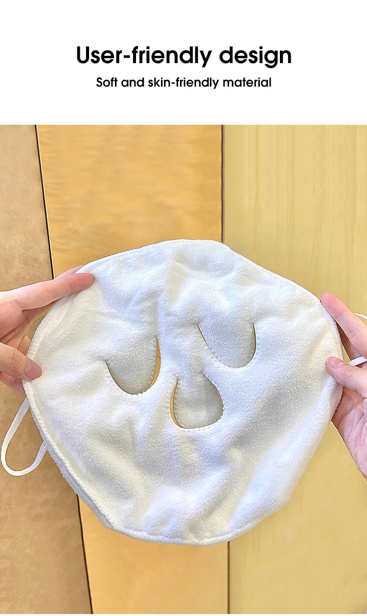 Heating cold hot compress face towel
