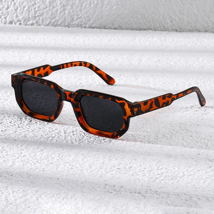 Vintage Rectangle Frame Sunglasses