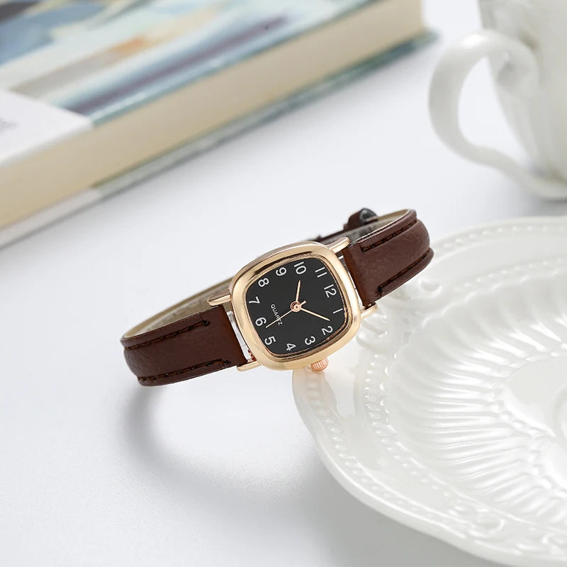 Arabic Leather Band Wristwatches