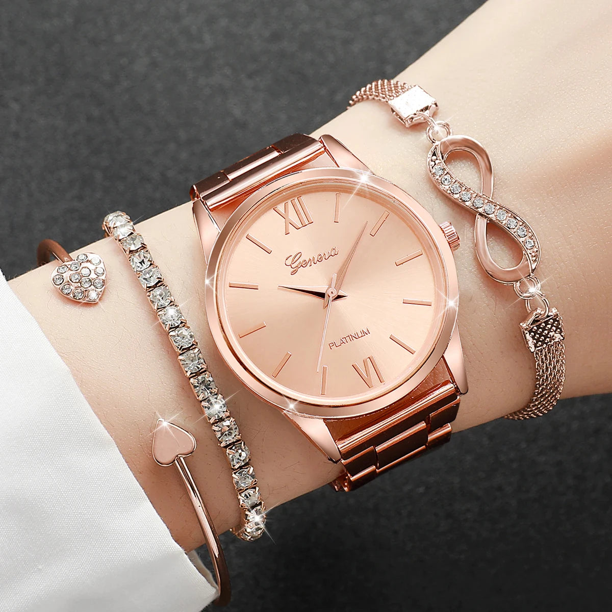 Luxury Steel Band Ladies Quartz Watch