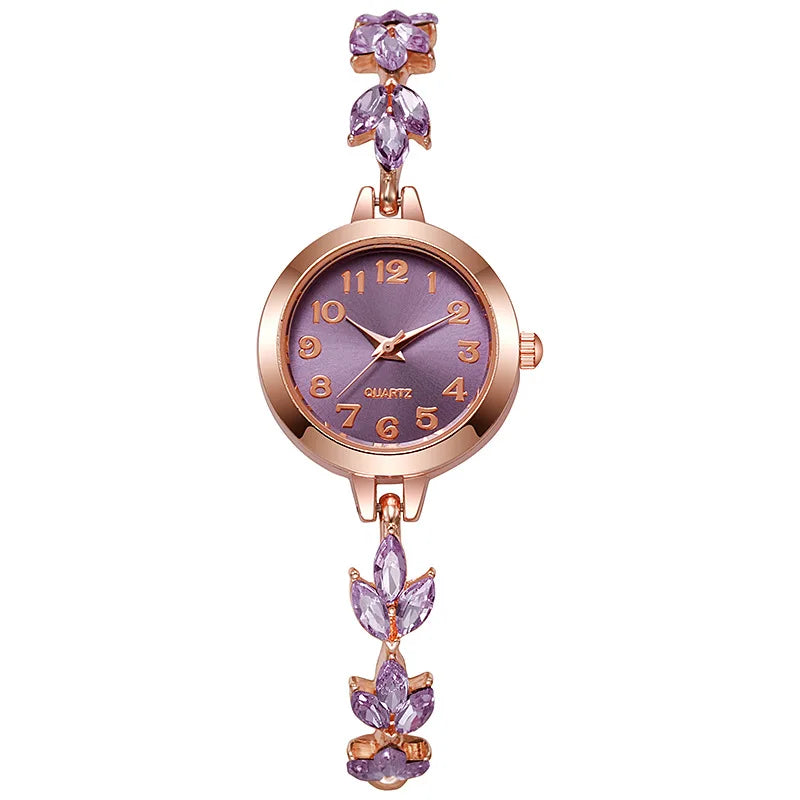 Elegant Rhinestone Bracelet Quartz Watch