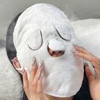 Heating cold hot compress face towel
