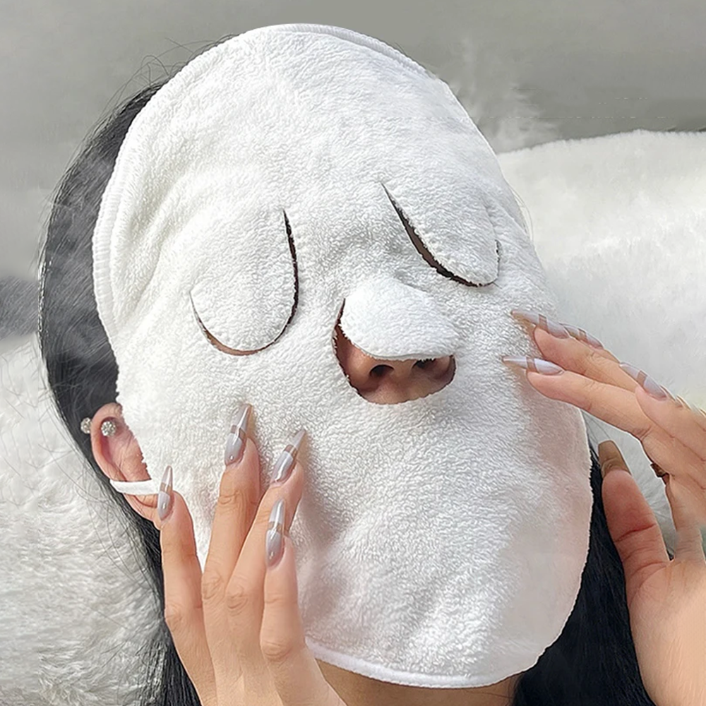 Heating cold hot compress face towel