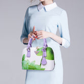 Elegant Cross Body Floral Print Faux Leather Handbag - Walmel