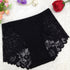 Low Waist Lace Floral Print Seamless Underwear - Walmel
