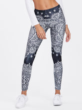 Ornate Print Leggings-Leggings-Walmel
