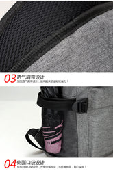 Waterproof Fashion Sport Travel Backpack with USB Port 16 Inch Laptop Unisex - Walmel