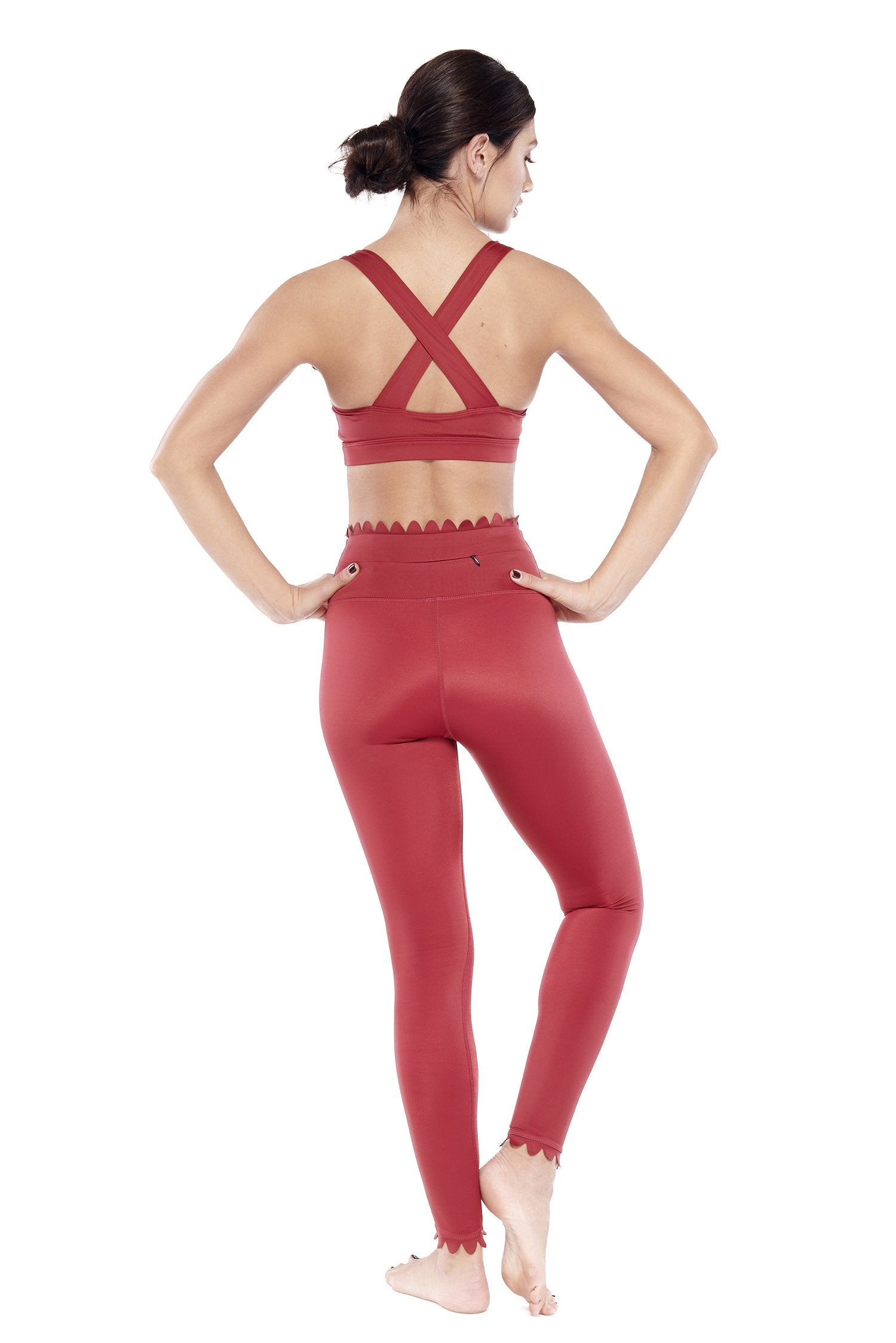 Scalloped Legging-Women's Clothing-Walmel