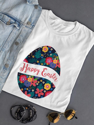 Happy Easter, Egg T-shirt -SPIdeals Designs