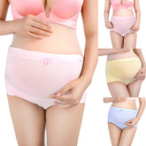 Pregnant Women High Waist Stretchy Cotton Briefs Underwear - Walmel