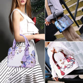 Elegant Cross Body Floral Print Faux Leather Handbag - Walmel