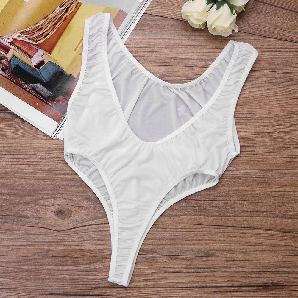 Sexy Women One-piece Bikini See-through Underwear - Walmel