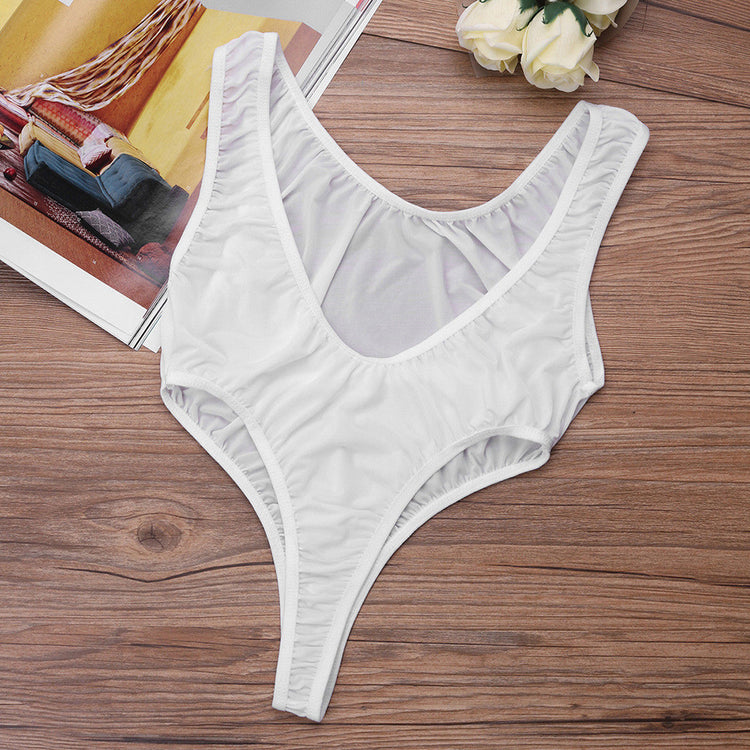 Sexy Women One-piece Bikini See-through Underwear - Walmel