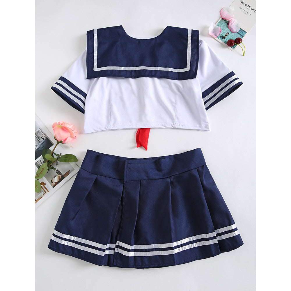 Women's Plus Size Uniforms Nightwear Striped  XL XXL XXXL - Walmel