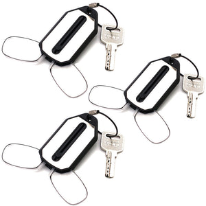 Portable Mini Reading Glasses Keychain Clip Nose