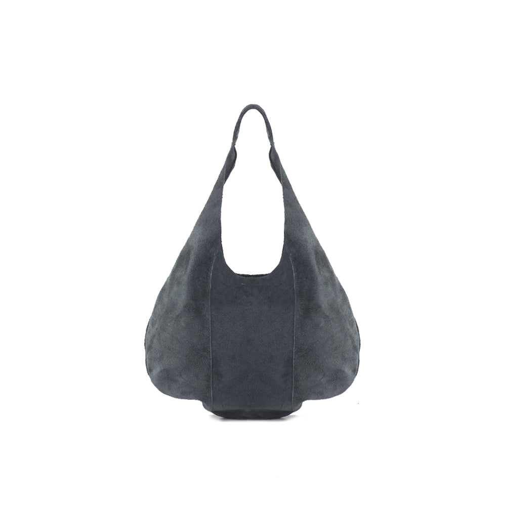 Suede Hobo in Dusty Blue - Walmel