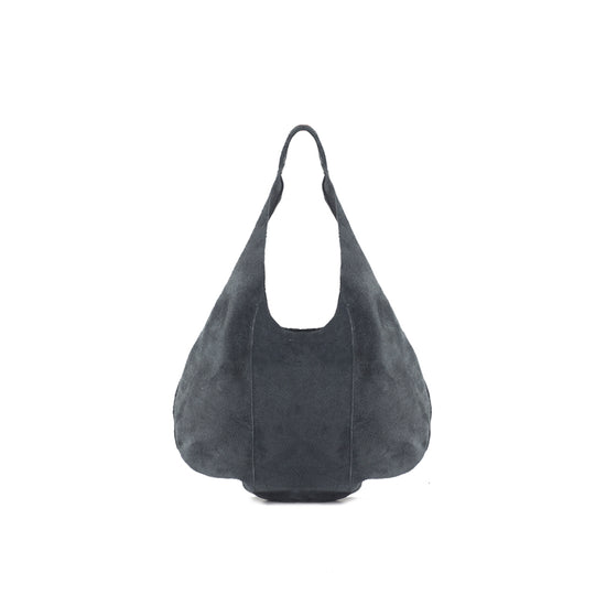 Suede Hobo in Dusty Blue - Walmel