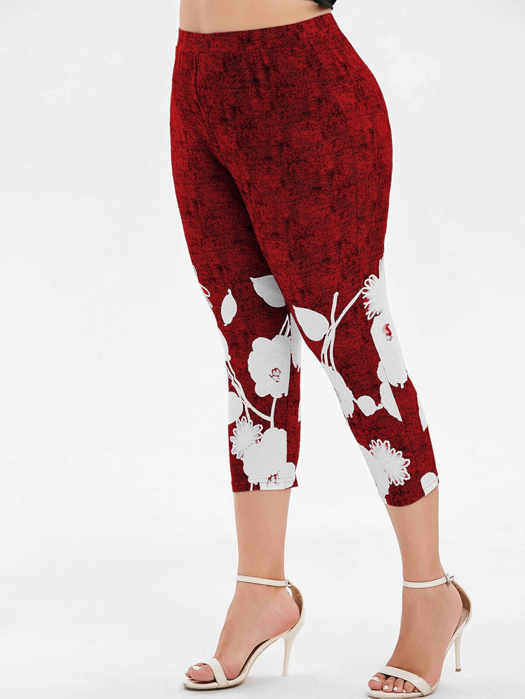 Plus Size Women Leggings Sexy High Waist-Women&