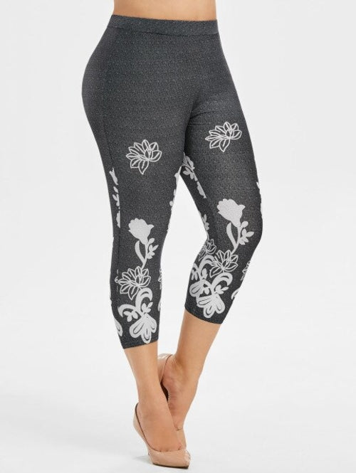 Plus Size Women Leggings Sexy High Waist-Women&