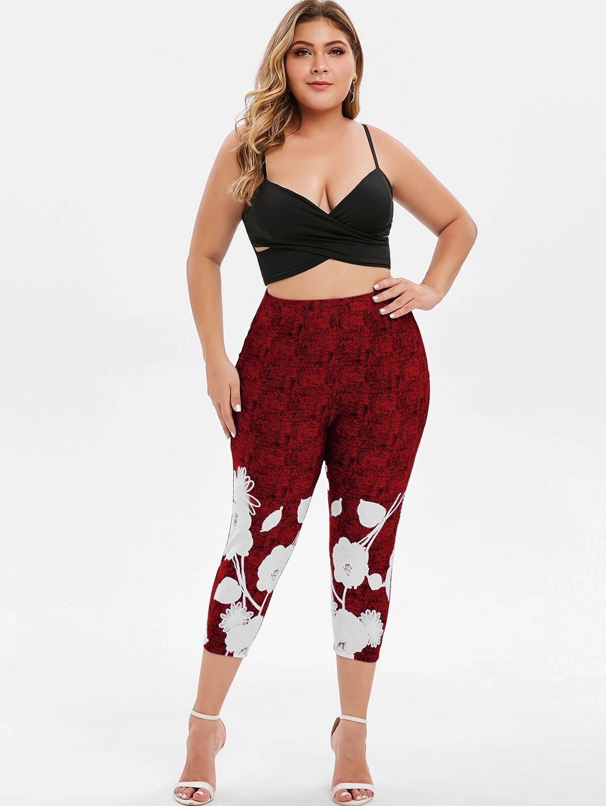 Plus Size Women Leggings Sexy High Waist-Women&