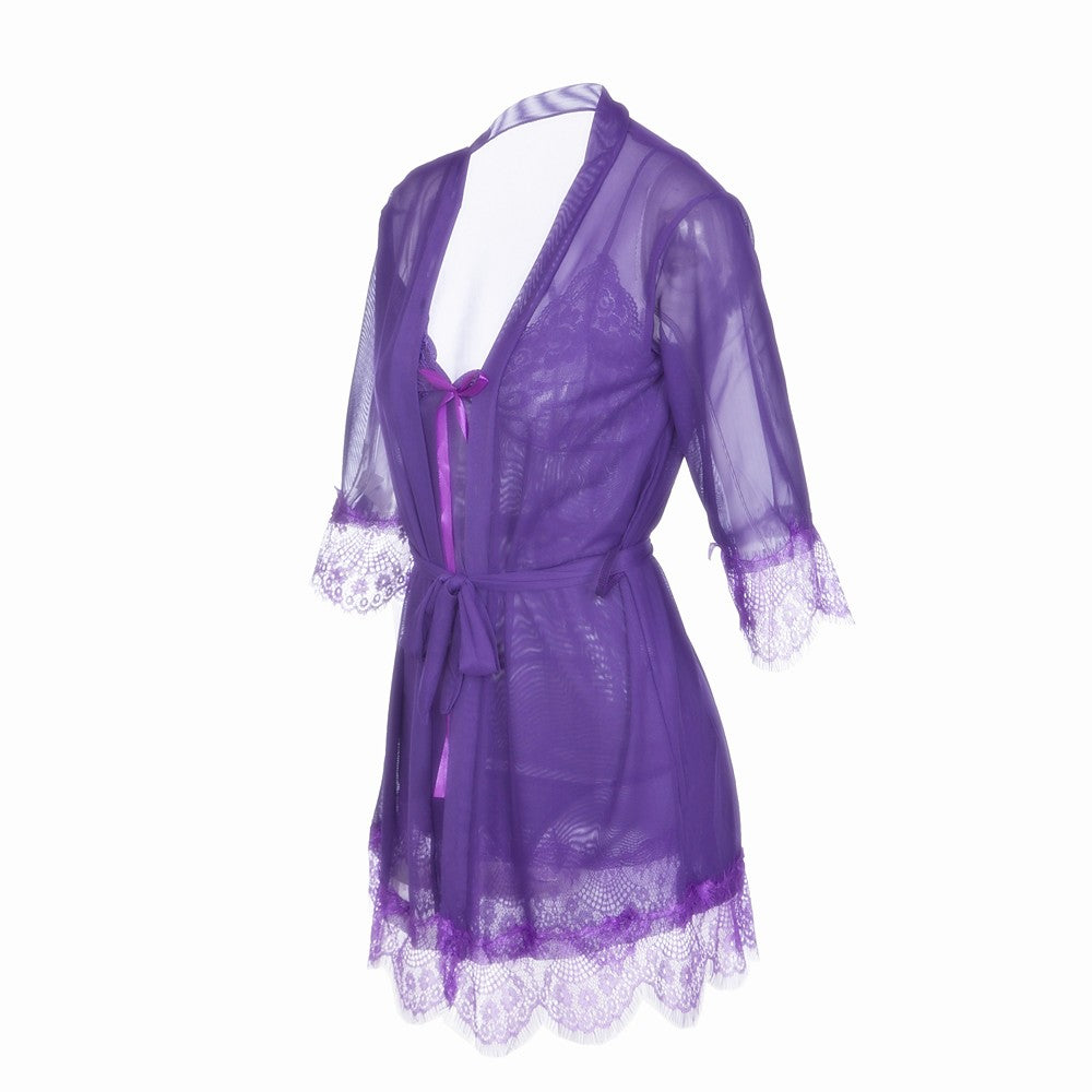 Women's Robes Nightwear Deep V - Walmel