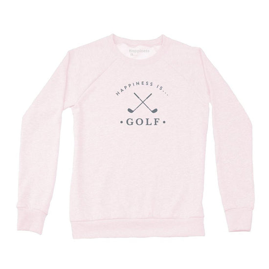 Damen Golf Crew Sweatshirt, Ballet Pink