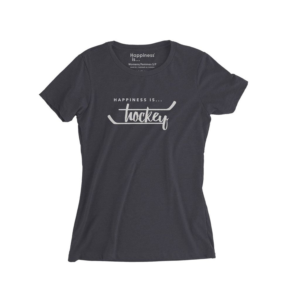 Damen-Hockey-T-Shirt, Vintage Black