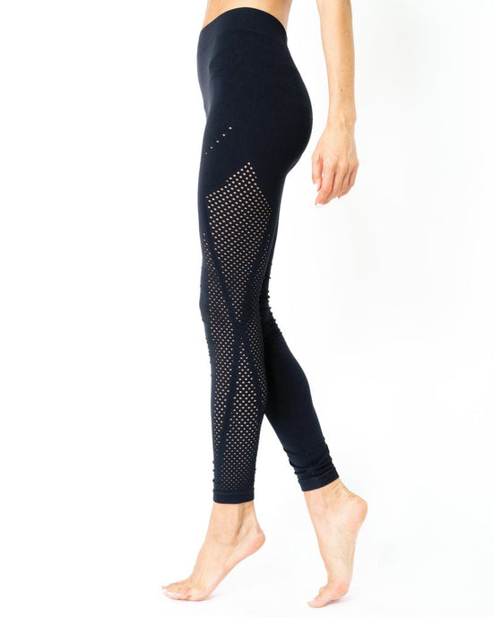 Milano Seamless Legging - Black [MADE IN ITALY]