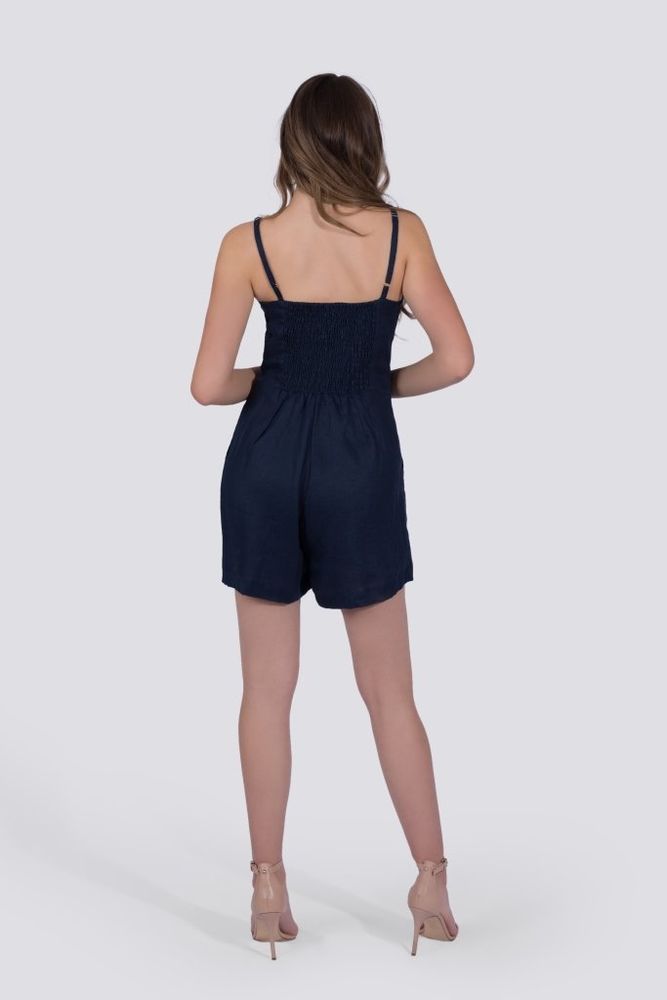 Delphine Romper | Navy - Walmel