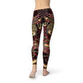 Womens Dragon Leggings-Leggings-Walmel