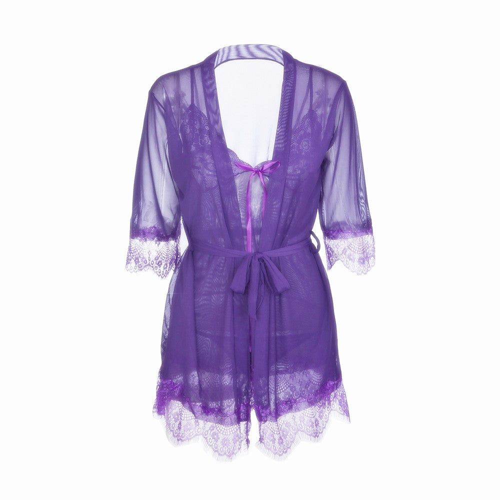 Women's Robes Nightwear Deep V - Walmel