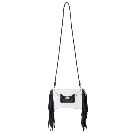 CLEAR FRINGE CROSSBODY