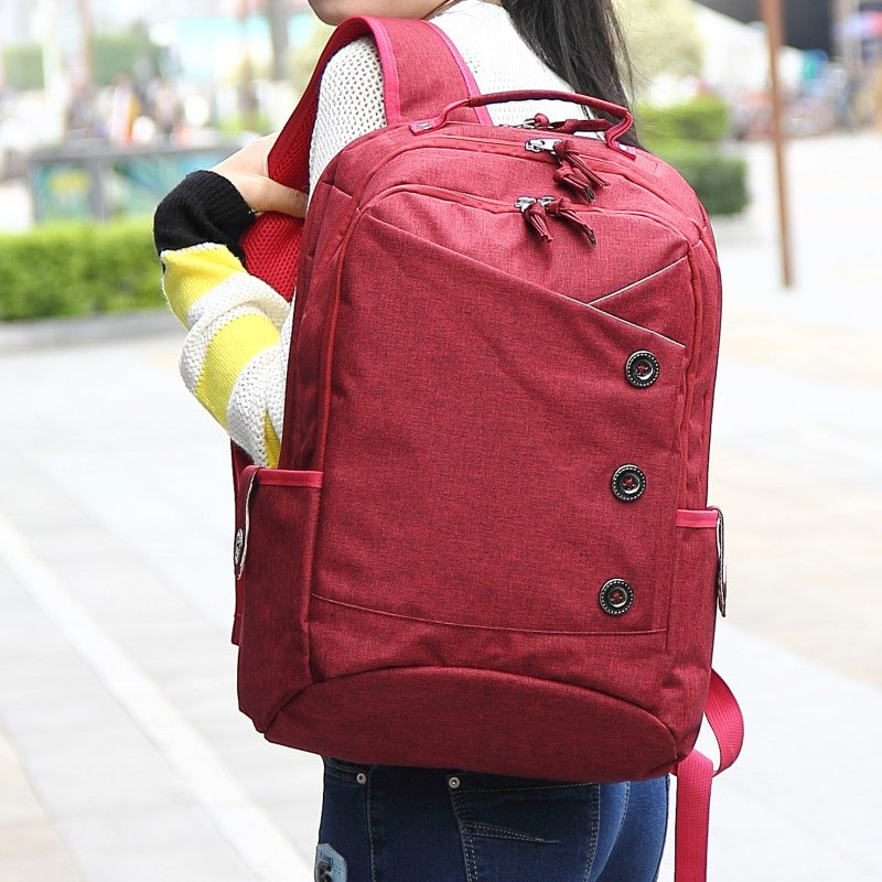 Women's Waterproof Business Stylish Backpack Red - Walmel