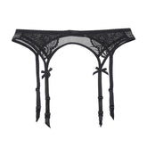 Half cup bra+panties+garter+stockings - Walmel