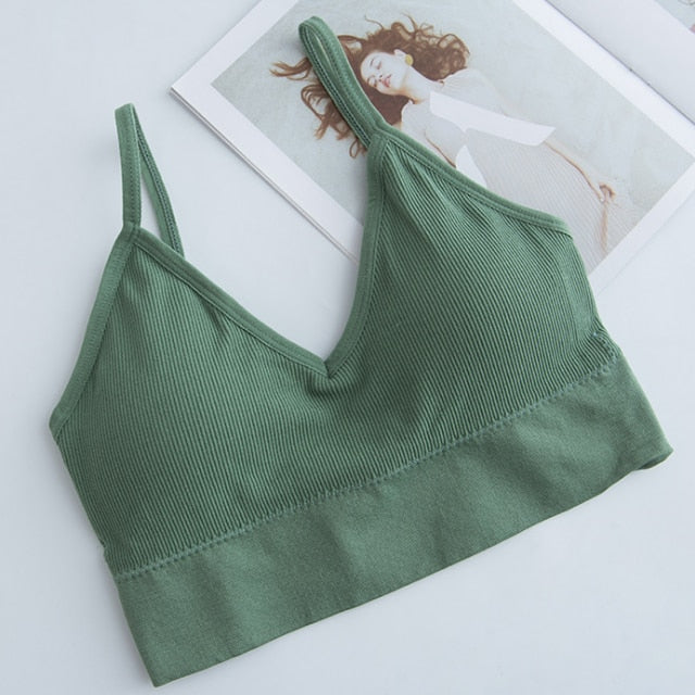 Female Streetwear Sleeveless Sports Bra - Walmel