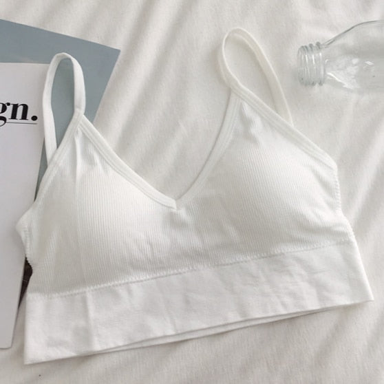 Female Streetwear Sleeveless Sports Bra - Walmel