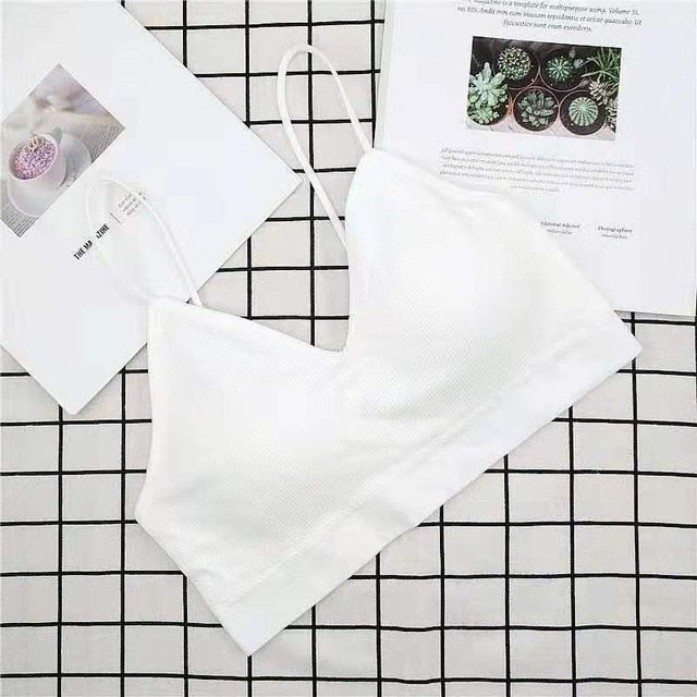 Female Streetwear Sleeveless Sports Bra - Walmel