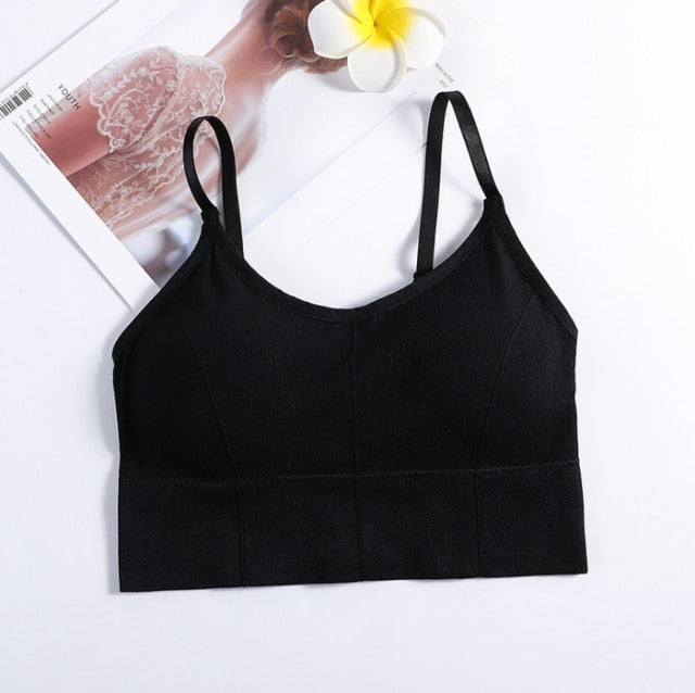 Female Streetwear Sleeveless Sports Bra - Walmel