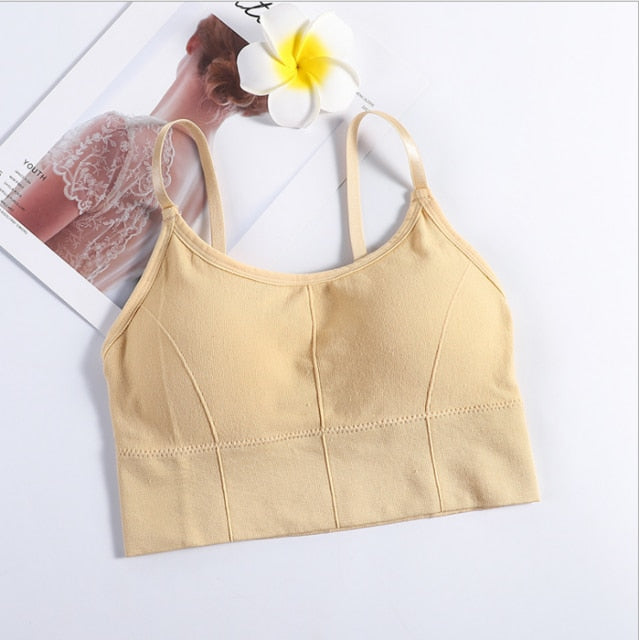 Female Streetwear Sleeveless Sports Bra - Walmel