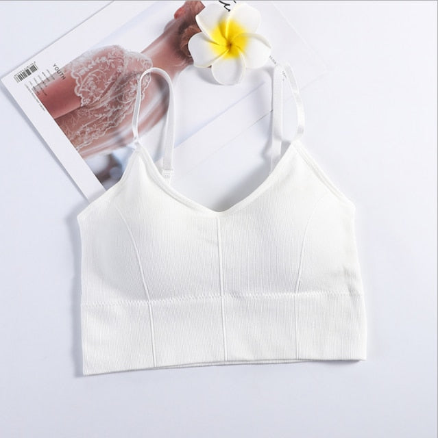 Female Streetwear Sleeveless Sports Bra - Walmel