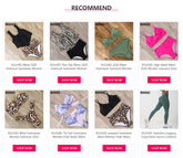 Women Solid Bathing Suit Green - Walmel